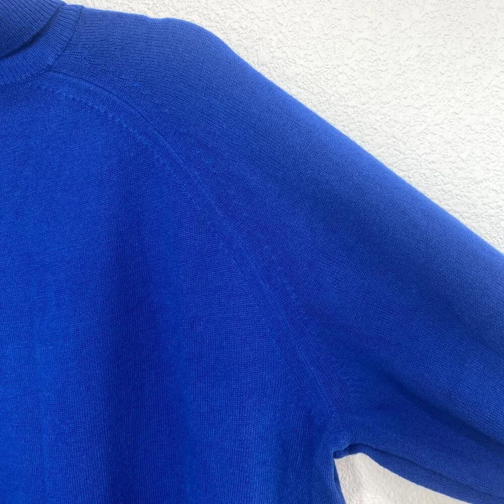 Karen Scott Lux Turtleneck Luxsoft Deep Pacific Royal Blue 1X